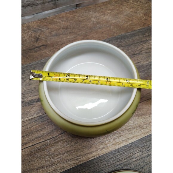 Vintage Nippon Hand Painted Porcelain Covered Jewelry Trinket Powder Box Cottage - Picture 10 of 11